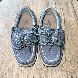 Infant Denim Sperry boat shoes (size 6)